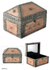 Brass jewelry box, 'Palatial' - Repousse Mango Wood jewellery Box (image 2) thumbail