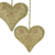 Perlenverzierungen, 'Blumenherz' (5er-Set) - Herzförmige Baum-Ornamente mit Perlen aus Indien (5er-Set)