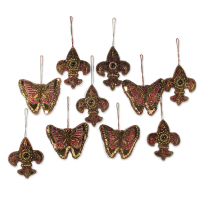 Beaded ornaments (Set of 10)