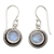 Moonstone dangle earrings, 'Moon Over India' - Artisan Crafted Moonstone Sterling Silver Women's Jewelry