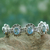 Topaz flower bracelet, 'Sky Blossom' - Sterling Silver Blue Topaz Bracelet Women's Jewelry thumbail