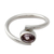 Amethyst solitaire ring, 'Lavender Spin' - Sterling Silver and Amethyst Solitaire Ring from India (image 2a) thumbail