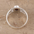 Garnet solitaire ring, 'Lace Tiara' - Garnet solitaire ring