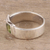Peridot solitaire ring, 'Buckle Up' - Peridot solitaire ring (image 2b) thumbail