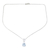 Blue topaz solitaire pendant necklace, 'Heaven's Promise' - Blue Topaz and Silver Solitaire Pendant Necklace thumbail