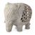 Soapstone sculpture, 'Mother Elephant' - Natural Soapstone Elephant Sculpture Carved by Hand thumbail