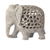Soapstone sculptures, 'Elephant Duet' (set of 2) - Hand Carved Soapstone Jali Sculptures (Pair) (image 2c) thumbail