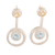 Topaz and citrine dangle earrings, 'Endless Love' - Topaz and citrine dangle earrings