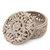 Soapstone Jewellery box, 'Floral Arabesque' - Handmade Jali Soapstone Jewellery Box (image 2b) thumbail