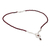 Garnet Y necklace, 'Sophisticate' - Sterling Silver Beaded Garnet Necklace