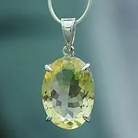 Citrine necklace, Goddess of Light