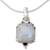 Moonstone pendant necklace, 'Rainbow Light' - Moonstone pendant necklace (image 2a) thumbail