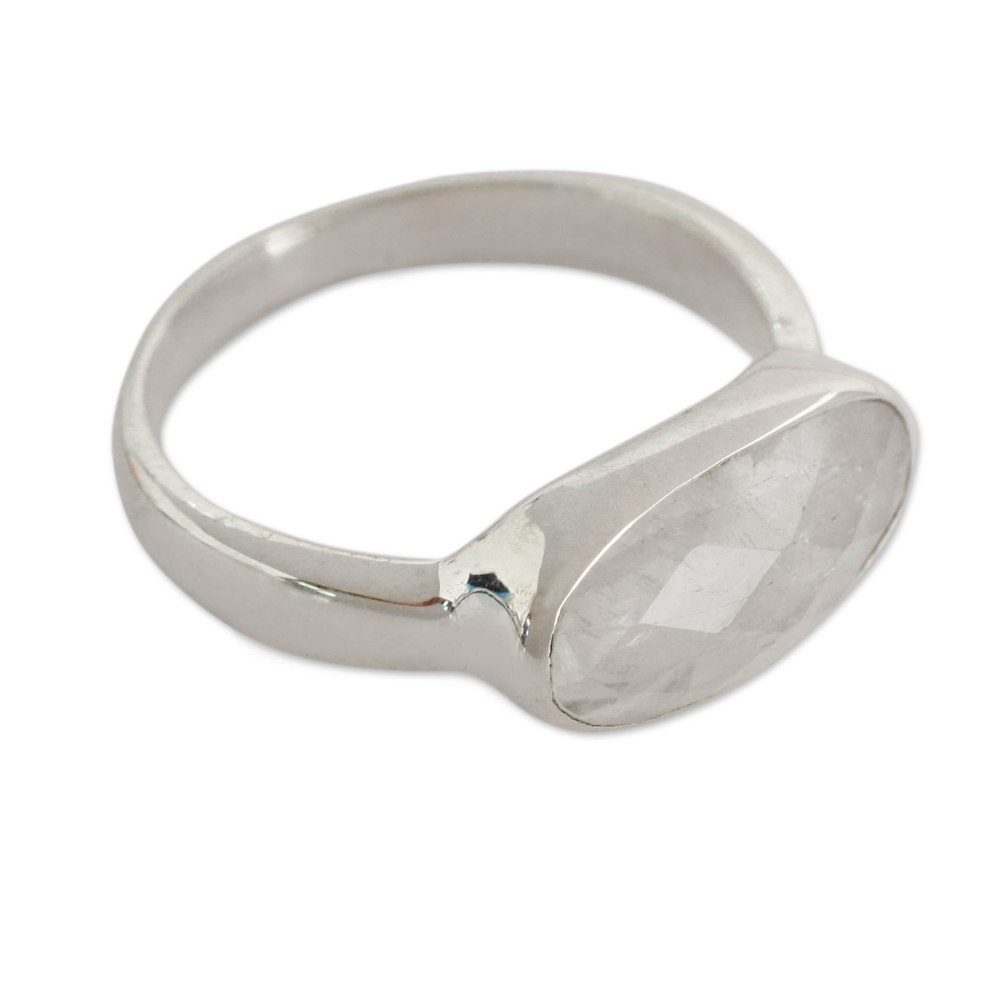 UNICEF Market | Handcrafted Moonstone and Sterling Silver Ring - Eye of ...
