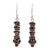Garnet earrings, 'Incandescent Passion' - Handcrafted Sterling Silver and Garnet Earrings (image 2a) thumbail