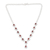 Garnet Y-necklace, 'Scarlet Splendor' - Garnet Y-necklace