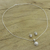 Pearl jewelry set, 'White Cloud' - Bridal Pearl Jewelry Set in Sterling Silver  (image 2b) thumbail