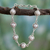 Pearl link bracelet, 'White Cloud' - Hand Made Bridal Sterling Silver Link Pearl Bracelet thumbail