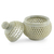 Soapstone jar, 'Lattice Lace' (medium) - Hand Carved Soapstone Jali Jar (Medium) (image 2b) thumbail