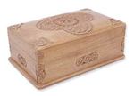 Wood jewelry box, 'Medallion' - Wood jewelry box