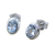 Blue topaz stud earrings, 'Sky Duet' - Blue Topaz Earrings Sterling Silver Studs  (image 2d) thumbail