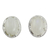 Moonstone stud earrings, 'Morning Frost' - Moonstone stud earrings