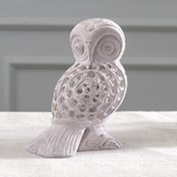 Featured review for Soapstone sculpture, Mother Owl