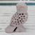 Soapstone sculpture, 'Mother Owl' - Artisan Crafted Indian Soapstone Jali Sculpture (image 2) thumbail