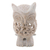 Soapstone sculpture, 'Lattice Owl' - Natural Soapstone Hand Carved Sculpture thumbail