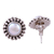 Pendientes botón perla - Pendientes de novia de plata de ley hechos a mano con perlas