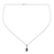 collar con colgante de iolita - Collar Artesanal con Colgante de Plata de Ley y Iolita