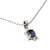 Iolite pendant necklace, 'Crystal Turtle' - Handcrafted Sterling Silver and Iolite Pendant Necklace (image 2b) thumbail