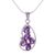 Amethyst pendant necklace, 'Sweet Wisteria' - Amethyst pendant necklace thumbail