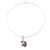 Garnet flower necklace, 'Rosebuds' - Garnet flower necklace (image 2a) thumbail