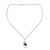 Amethyst pendant necklace, 'Melody' - Amethyst pendant necklace thumbail