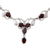 Garnet necklace, 'Buds of Passion' - Garnet necklace (image 2a) thumbail