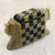 Soapstone coasters, 'Elephant Chess' (set of 6) - Natural Soapstone Hand Crafted Coasters and Holder (image 2b) thumbail