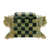 Soapstone coasters, 'Elephant Chess' (set of 6) - Natural Soapstone Hand Crafted Coasters and Holder (image 2c) thumbail