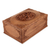Walnut jewelry box, 'Birds in Spring' - Unique Wood Jewelry Box (image 2a) thumbail
