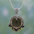 Quartz and garnet pendant necklace, 'Harvest Moon' - Quartz Multigem Pendant Necklace (image p142050) thumbail