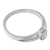 Topaz solitaire ring, 'Blue Island' - Blue Topaz Solitaire Sterling Silver Ring from India