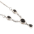 Onyx Y-necklace, 'Mystery' - Onyx and Sterling Silver Y Necklace
