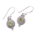 Peridot earrings, 'Lemon-Lime Drops' - Fair Trade Jewelry Sterling Silver and Peridot Earrings