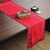 Cotton table runner, 'Festive India' - Handcrafted Cotton Red Runner Table Linen (image 2b) thumbail