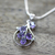 Amethyst pendant necklace, 'Assurance' - Amethyst pendant necklace (image 2b) thumbail