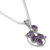 Amethyst pendant necklace, 'Assurance' - Amethyst pendant necklace (image 2d) thumbail