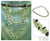 Peridot and onyx long necklace, 'Forest Shadow' - Onyx and Peridot Necklace Handmade Indian Beaded Jewelry (image 2) thumbail