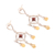 Citrine and garnet chandelier earrings, 'Glamorous' - Citrine and garnet chandelier earrings