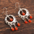 Carnelian earrings, 'Sunfire' - Carnelian earrings