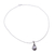 collar con colgante de perlas - Collar artesanal de plata esterlina con colgante de perla 