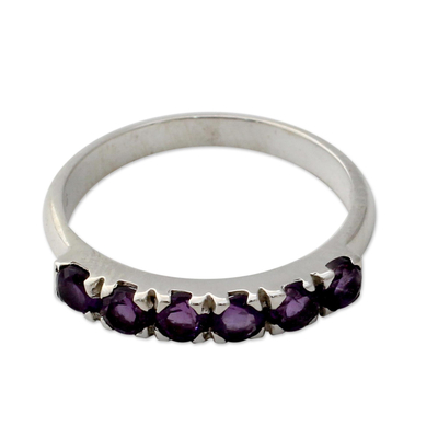 Hand Made Jewelry Sterling Silver Amethyst Ring